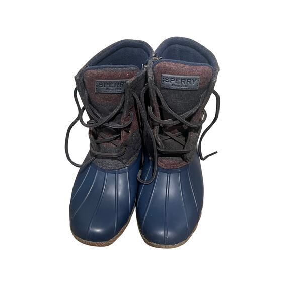 Sperry Women's Saltwater Varsity Stripe Wool Rain and All Weather Boots - Picture 2 of 8